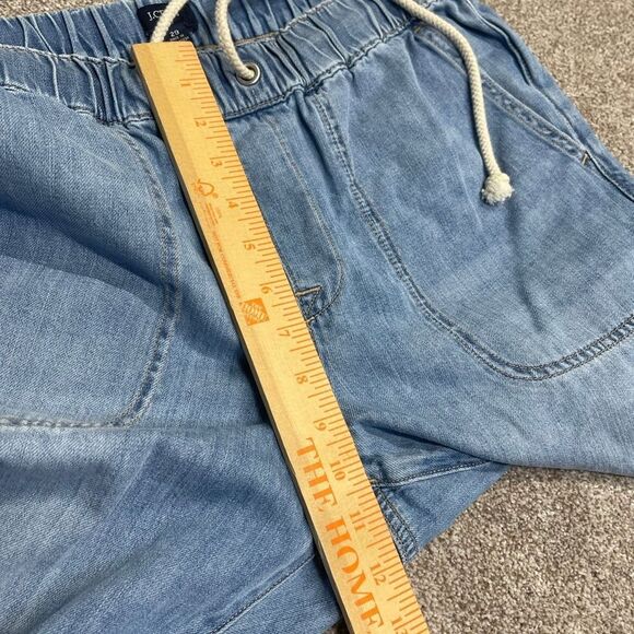 J.crew Women's Drawstring Waist Jeans Size 29 cotton blue medium wash denim - Picture 7 of 12